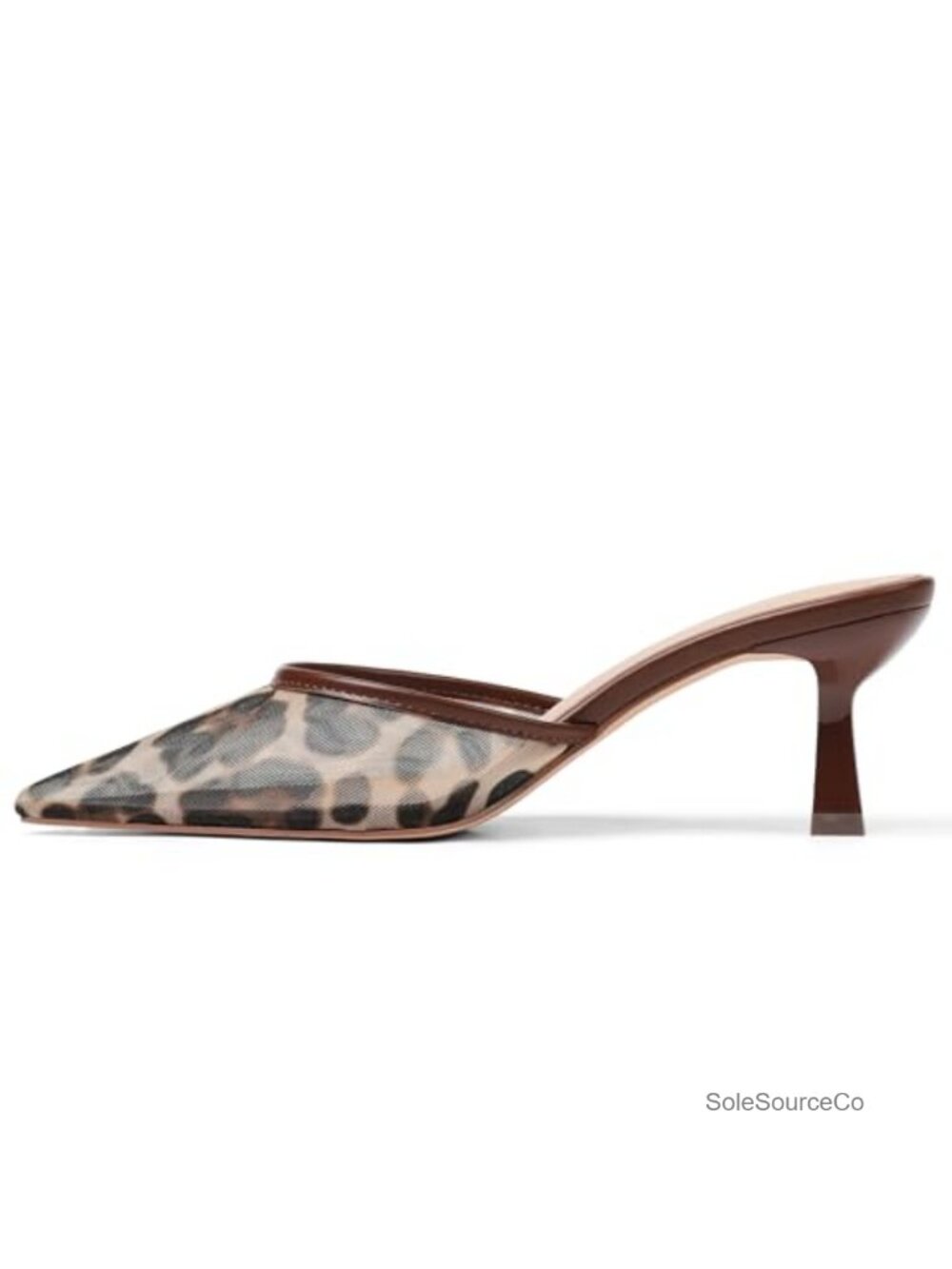 Kitten Heels Pointed Toe Slip On Slingback Mule Pumps Dress Party Wedding